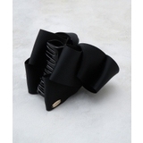 ブラック(019) | リボンモチーフ マーブルヘアクリップ | OPAQUE.CLIP