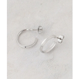 シルバー(006) | シンプルデザイン フープピアス | OPAQUE.CLIP