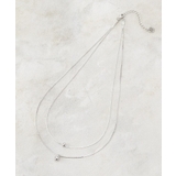 シルバー(006) | しずく2連ネックレス | OPAQUE.CLIP