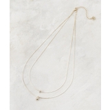 ゴールド(007) | しずく2連ネックレス | OPAQUE.CLIP