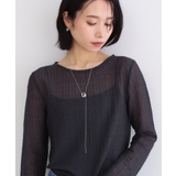 U字メタル×フェイクパール ロングスライドネックレス | OPAQUE.CLIP | 詳細画像5