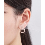 フェイクパール×ビジューしずくモチーフピアス | OPAQUE.CLIP | 詳細画像4 