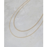 2連デザインチェーンショートネックレス | OPAQUE.CLIP | 詳細画像3 