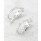 シルバー(006) | メタルオーバルワンタッチイヤリング | OPAQUE.CLIP