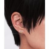 ビジュー×メタルリボンミニピアス | OPAQUE.CLIP | 詳細画像4 