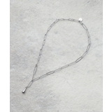 シルバー(006) | ミックスチェーンYラインネックレス | Dessin