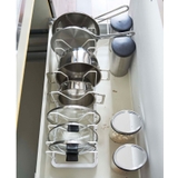 シンク下伸縮鍋蓋&フライパンスタンド WH 山崎実業 <tower タワー> | 212 KITCHEN STORE | 詳細画像10