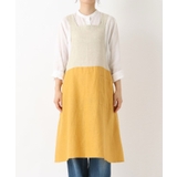 リネンバイカラースルーエプロン ヤマブキ ＜LINEN&BASIC | 212 KITCHEN STORE | 詳細画像1 