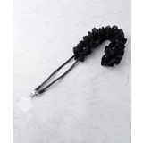 ブラック(019) | パール調タックフリルストラップ | ESPERANZA