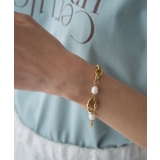 淡水パール オーバルチェーンマンテルブレスレット | cloenc | 詳細画像2 