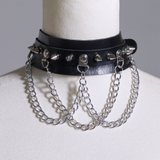 ブラック(チェーン) | サブジラ系選べるチョーカーベルト 韓国 夢展望 | 夢展望